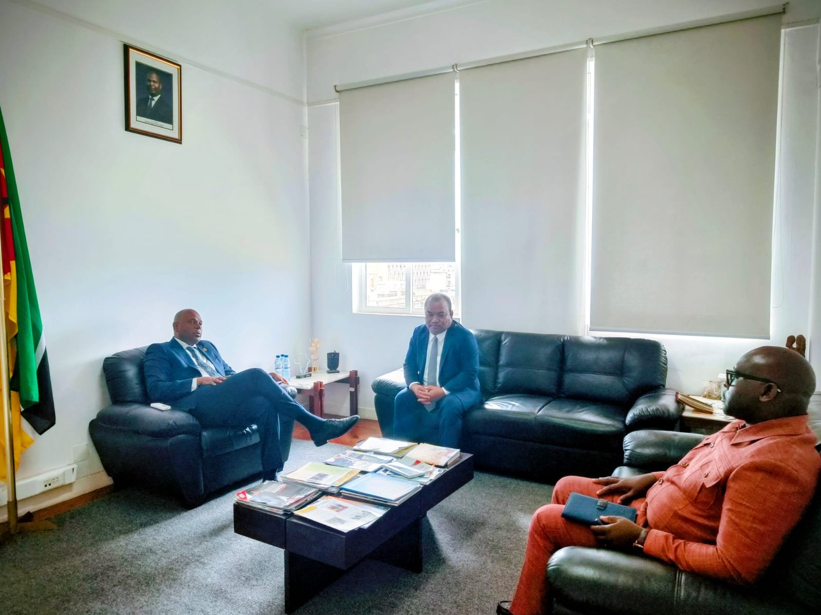 With Hon’ble Secretary of State for Trade and Director General of Cereals Institute of Mozambique (17 Feb 2026)