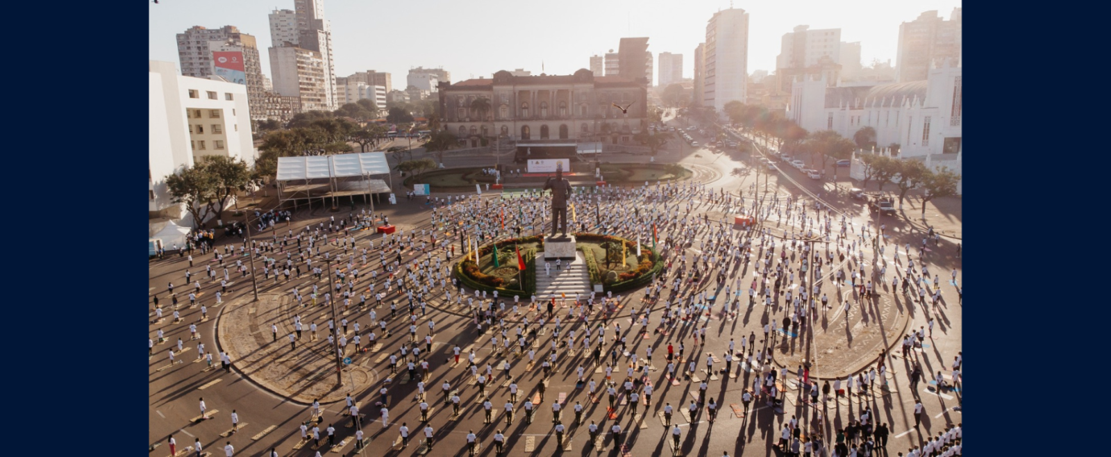 The main International Day of Yoga celebrations was held in Maputo (22 June 2025). As part of IDY celebrations, 162 yoga sessions were held in cities and towns across Mozambique.