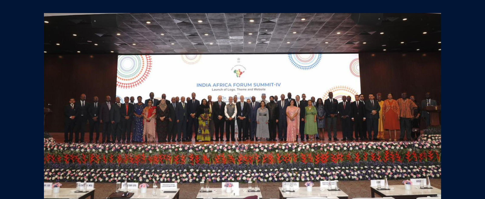 Hon’ble External Affairs Minister launched Logo, Theme and Website of 4th India Africa Forum Summit (23 April 2026). He was joined by African Ambassadors and those invested in India-Africa friendship.