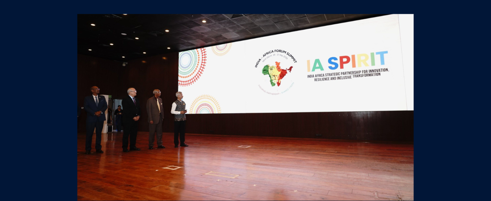Hon’ble External Affairs Minister launched Logo, Theme and Website of 4th India Africa Forum Summit (23 April 2026). He was joined by African Ambassadors and those invested in India-Africa friendship.