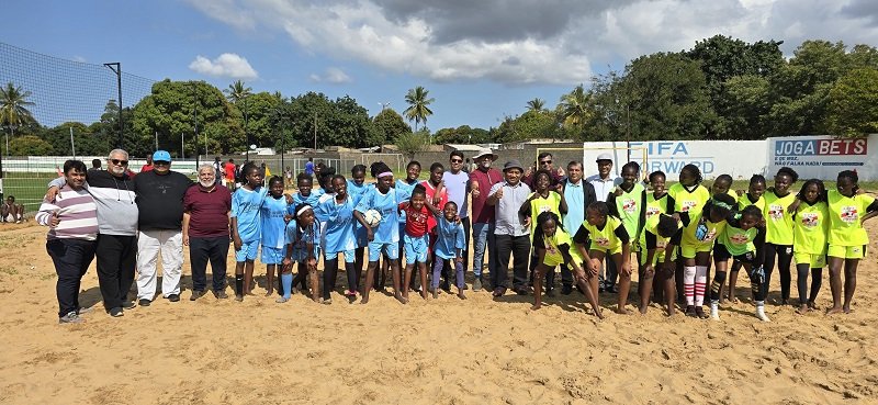 Community football tournament in Xai Xai