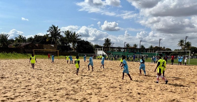 Community football tournament in Xai Xai