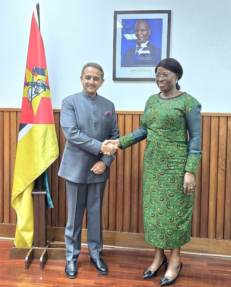 Hon’ble MOS (VKS) with Foreign Minister Maria Manuela dos Santos Lucas (23 June 2025)