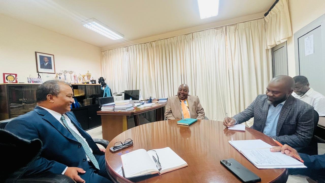With Rector of Joaquim Chissano University (13 April 2026)