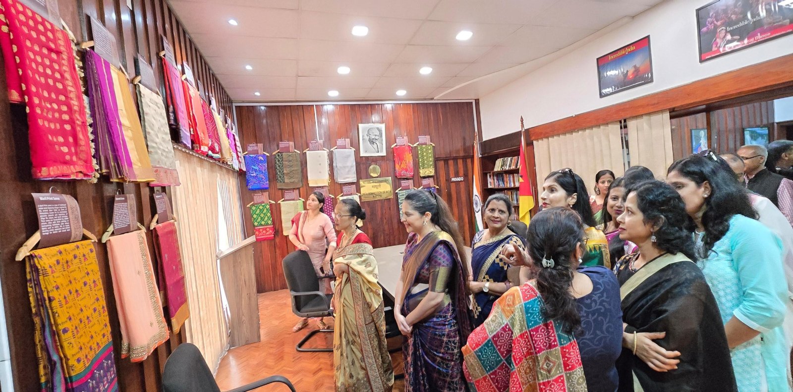 Exhibition on Sarees at High Commission (15 Oct 2025)