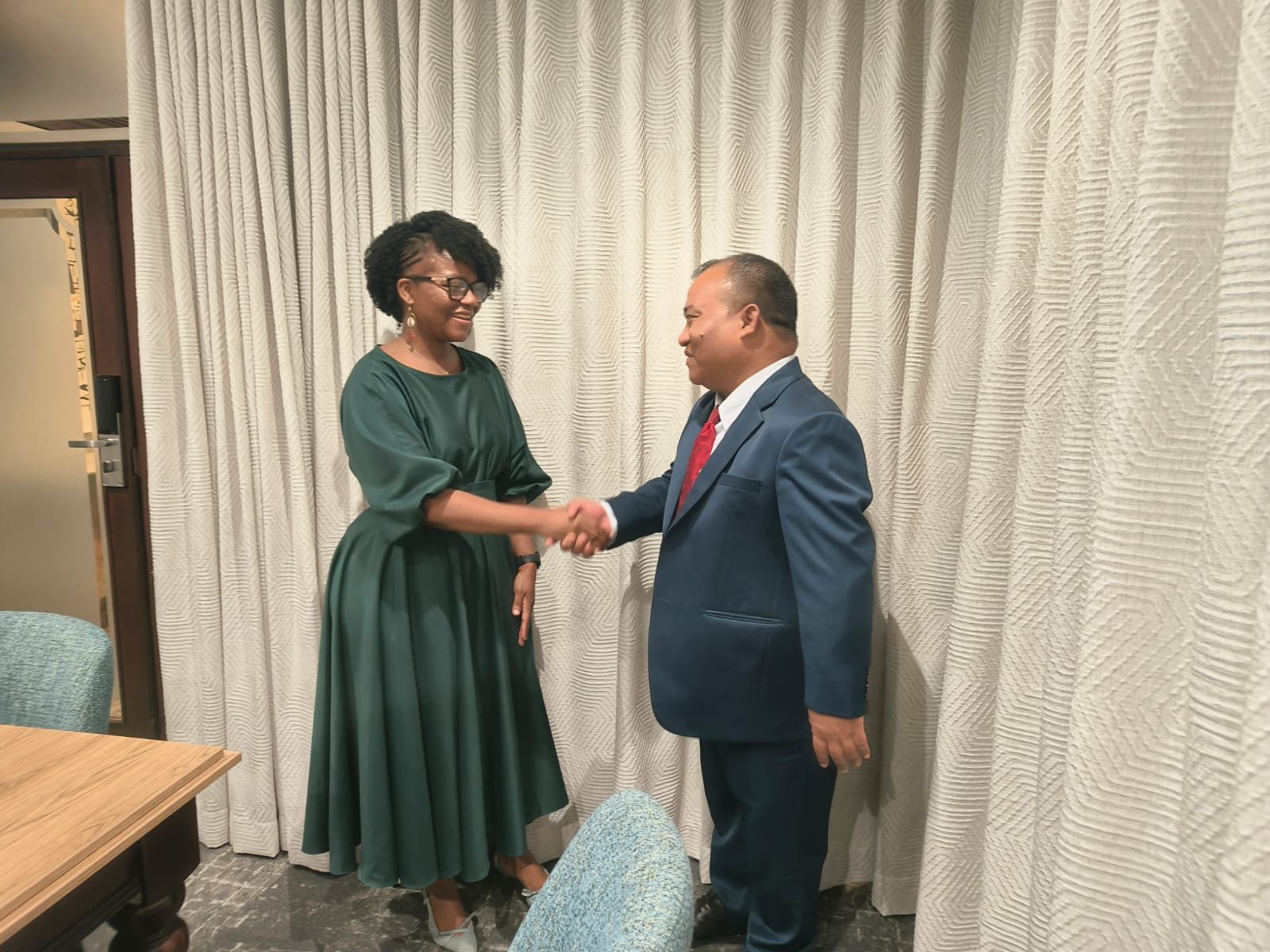With Secretary of State for Arts & Culture H.E. Ms. Matilde Muocha in Maputo (22 Sept 2025)