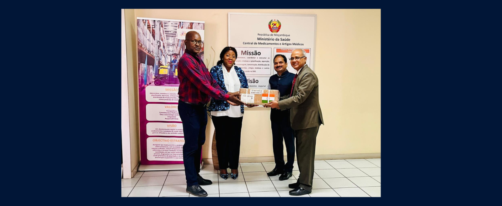 Handing over of second tranche of medicines gifted by India to Mozambique (12 Jan 2026).
