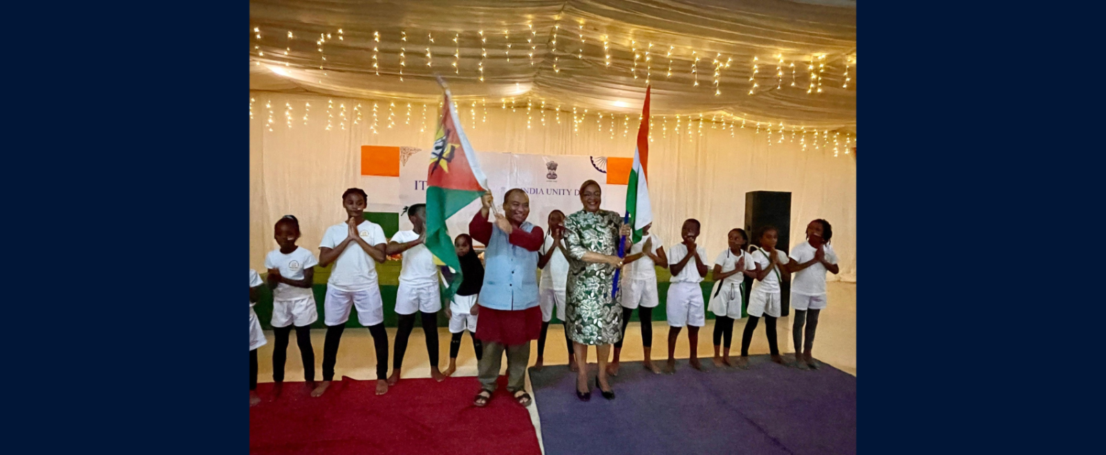 High Commissioner and Secretary of State for Tete province at ITEC Day and India Unity Day celebrations in Tete (19 Oct 2025). More than 500 guests attended the event.