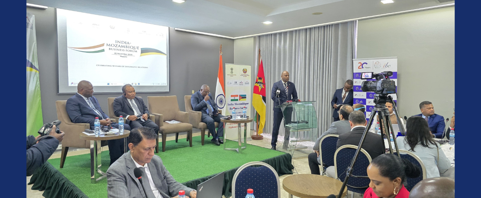 India Mozambique Business Forum meeting was held in Maputo (25 Nov 2025). Hon’ble Secretary of State for Trade addressed the event which was attended by CII’s business delegation from India and about 150 businessmen.
