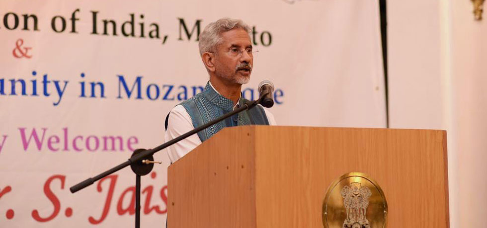 Visit of Hon'ble External Affairs Minister of India, Dr. S. Jaishankar, to Mozambique from April 13-15, 2023 - Virtually inaugurated the Buzi Bridge on the Tica-Buzi-Nova-Sofala Road project and interacted with the Indian community in Mozambique.