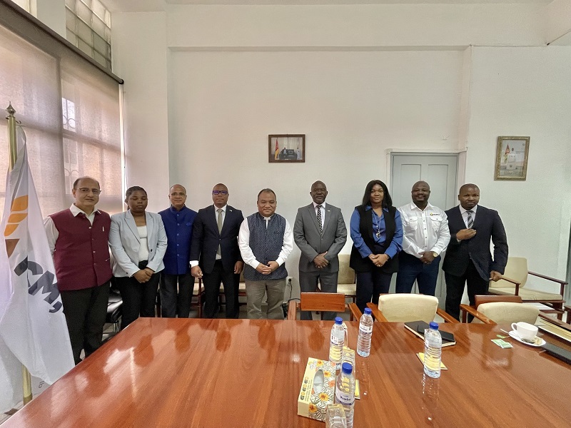 At Mozambique Institute of Cereals in Maputo (13 May 2024)